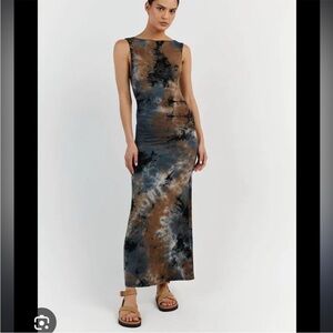 DISSH Millen Blue Tie Dye Dress (sold out online)